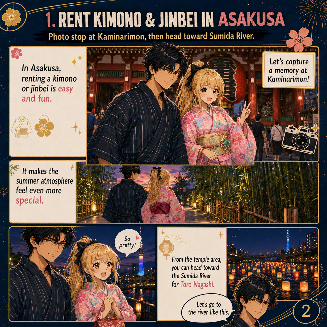 English cards about traditional experiences in Japan 2