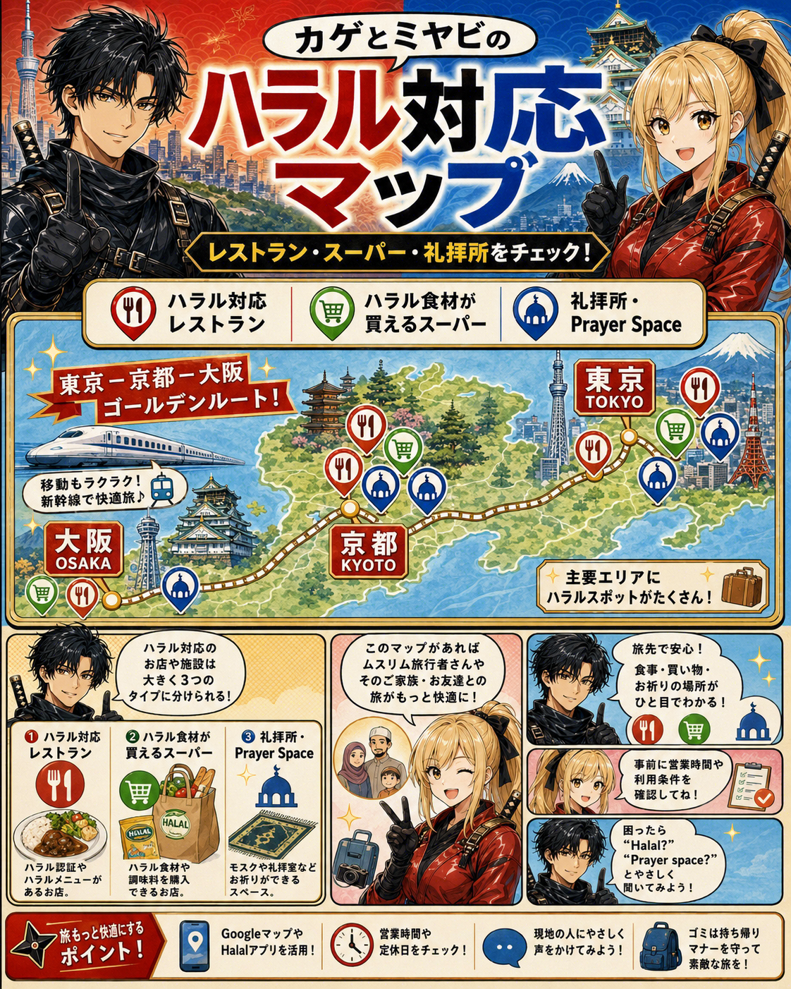 ムスリム旅行者向けの日本旅行カード 1