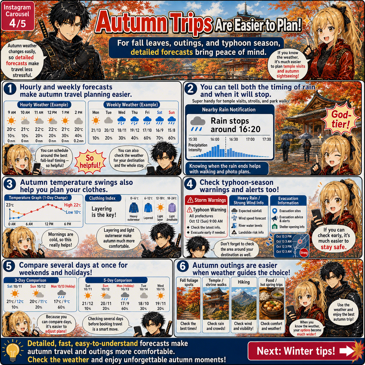 English cards about Japanese weather and travel safety 4