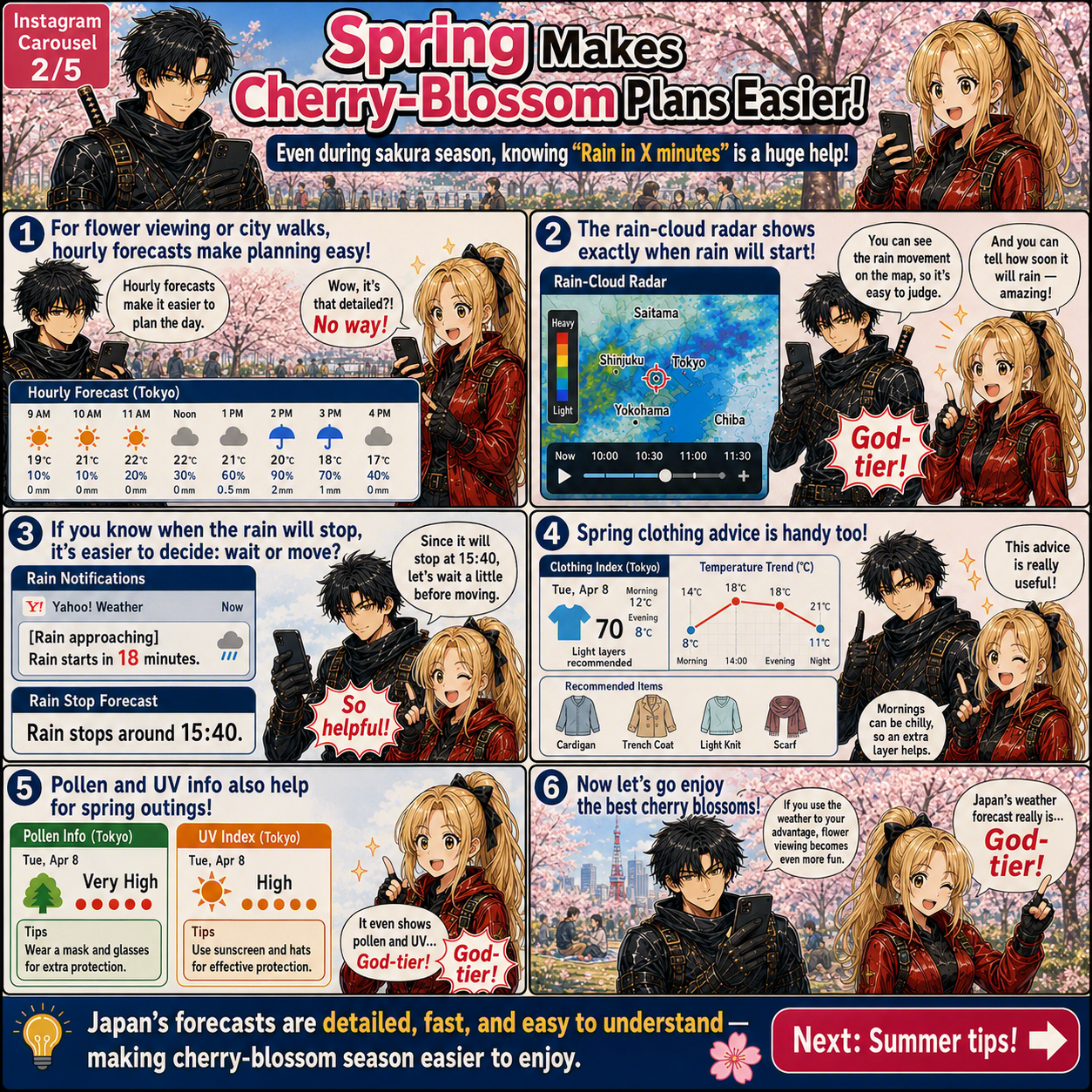 English cards about Japanese weather and travel safety 2