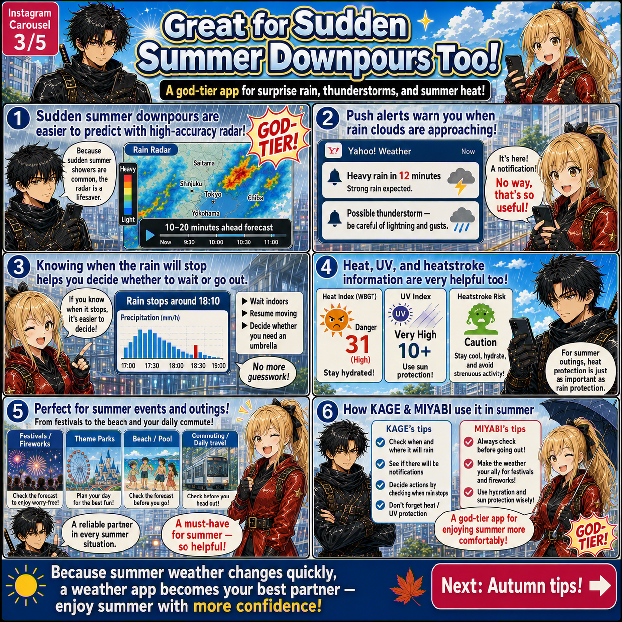 English cards about Japanese weather and travel safety 3