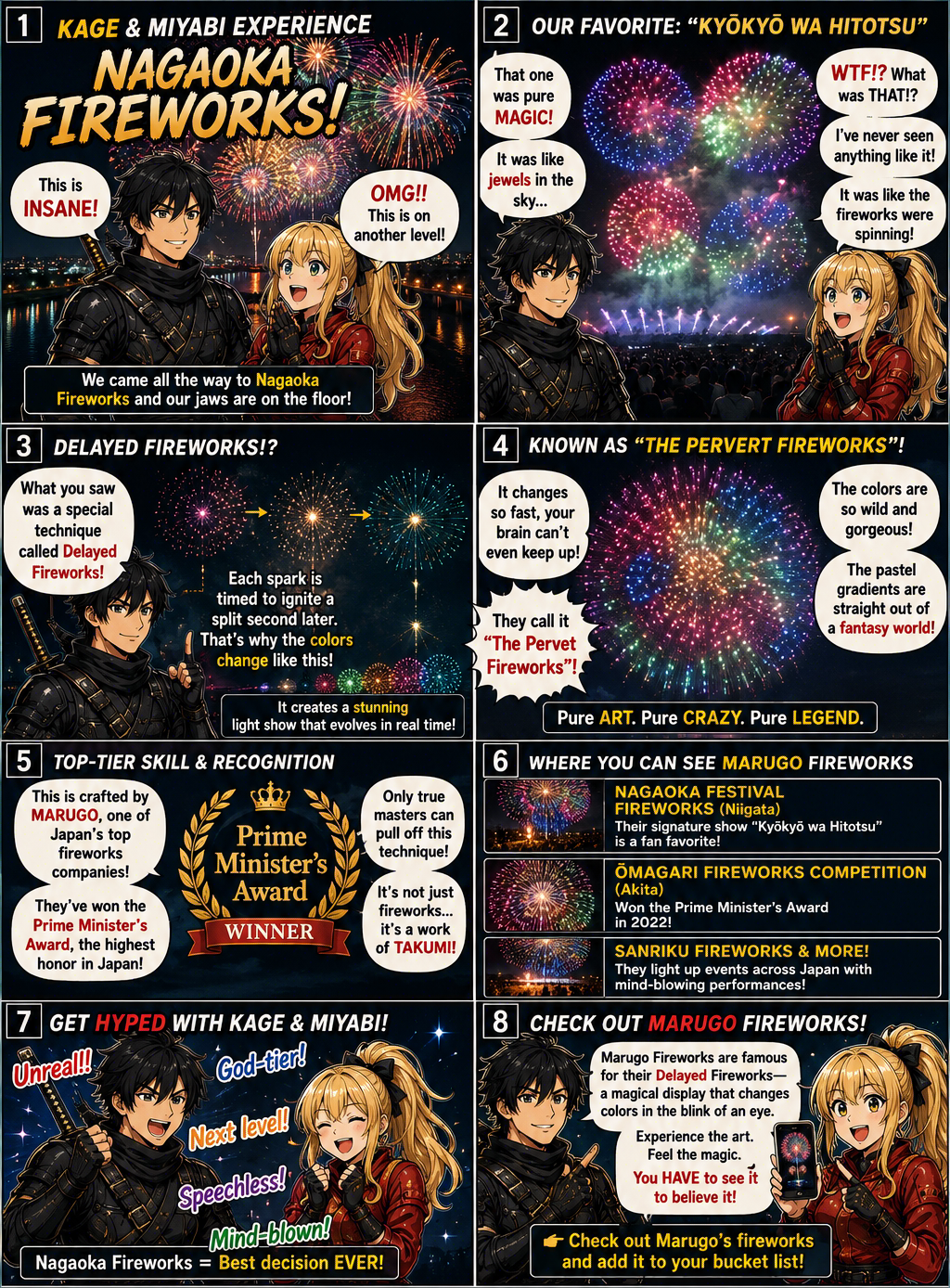 English manga cards about Japanese festivals and seasons 1