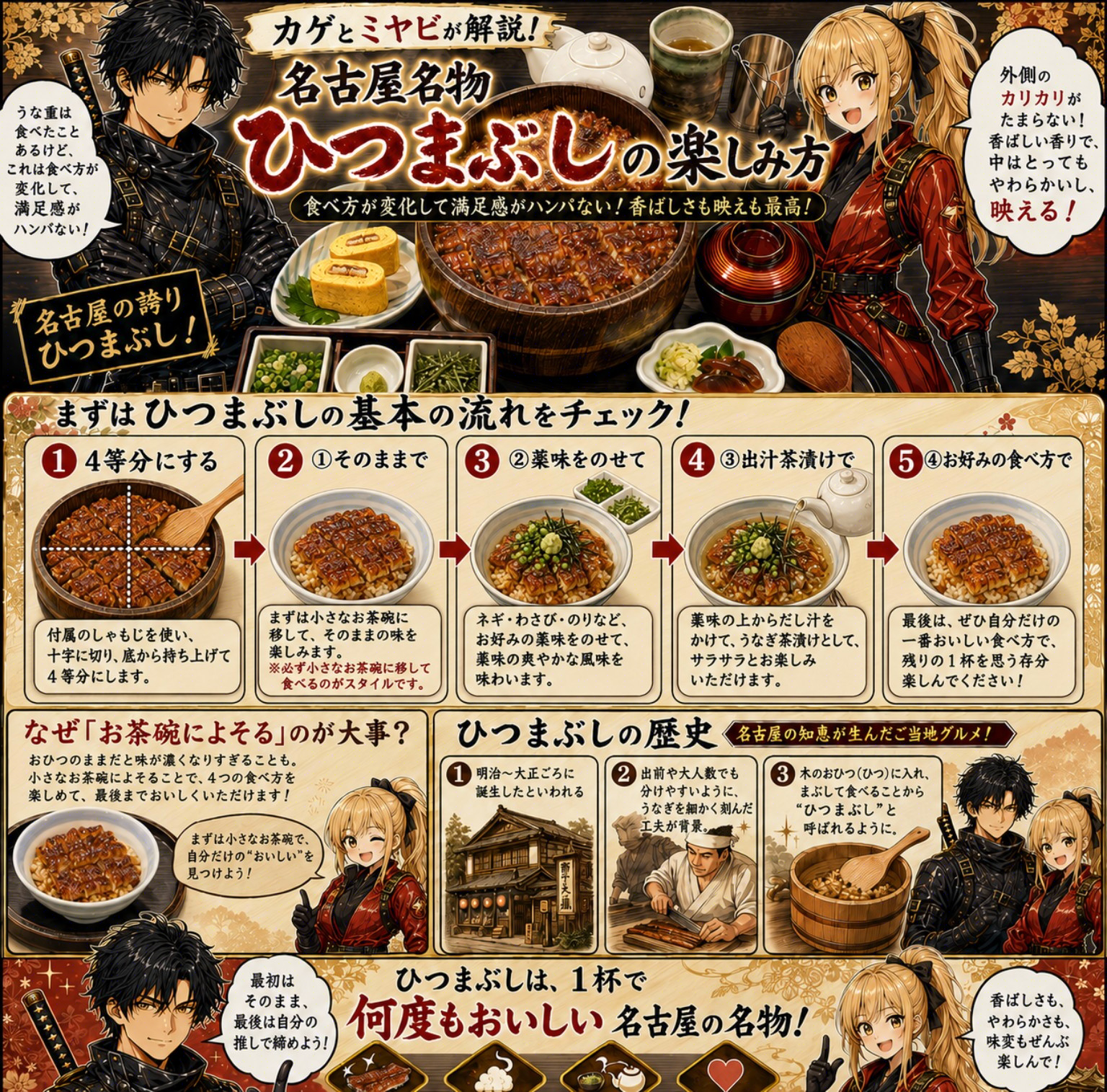 日本の食文化を紹介する漫画カード 2