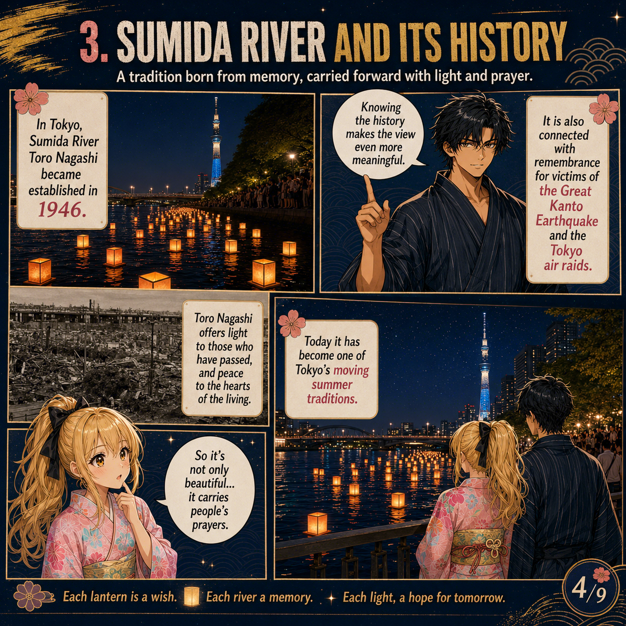 English manga cards about Japanese culture and history 2